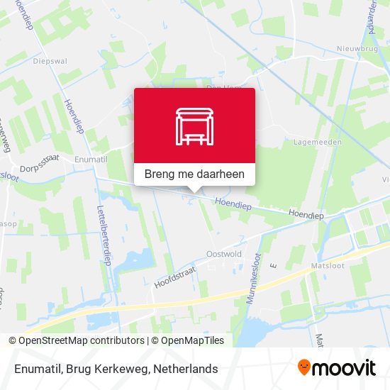 Enumatil, Brug Kerkeweg kaart