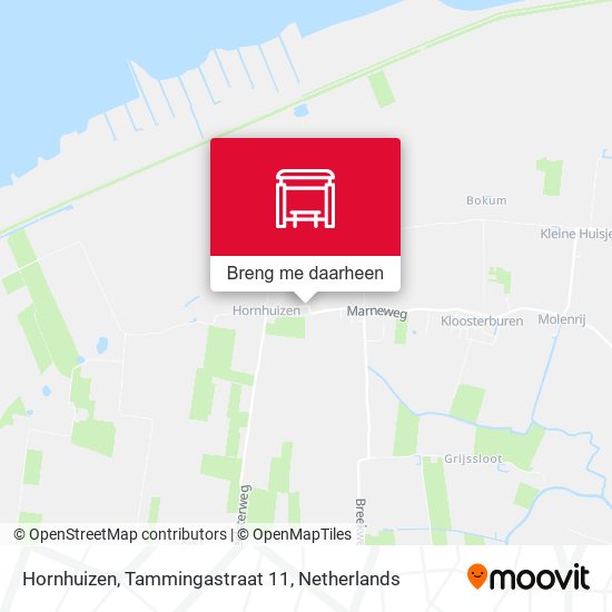 Hornhuizen, Tammingastraat 11 kaart