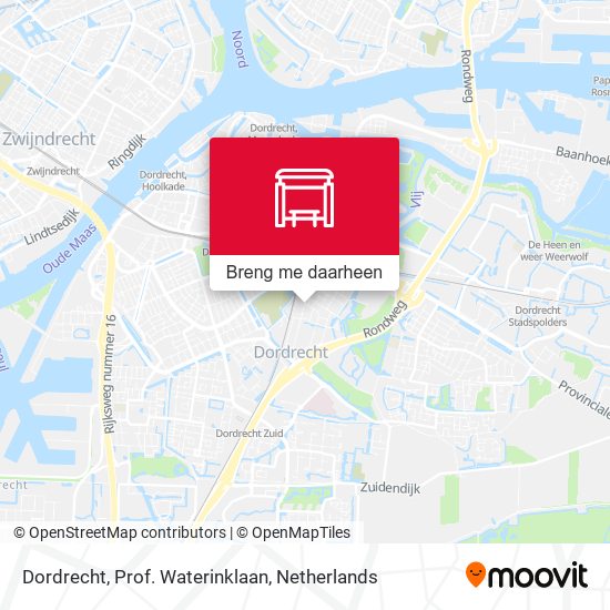 Dordrecht, Prof. Waterinklaan kaart