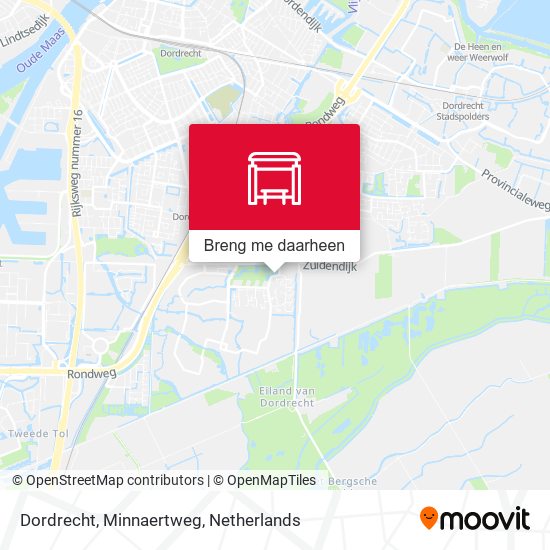 Dordrecht, Minnaertweg kaart