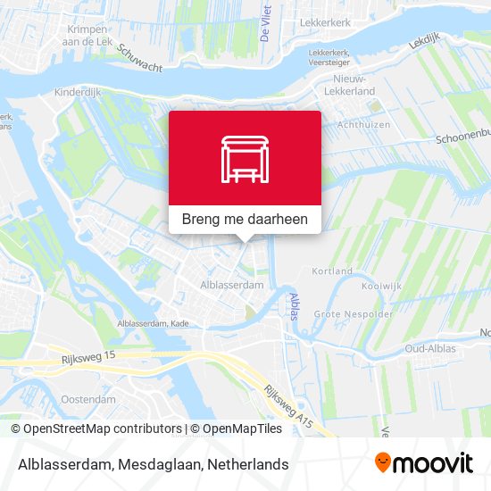 Alblasserdam, Mesdaglaan kaart