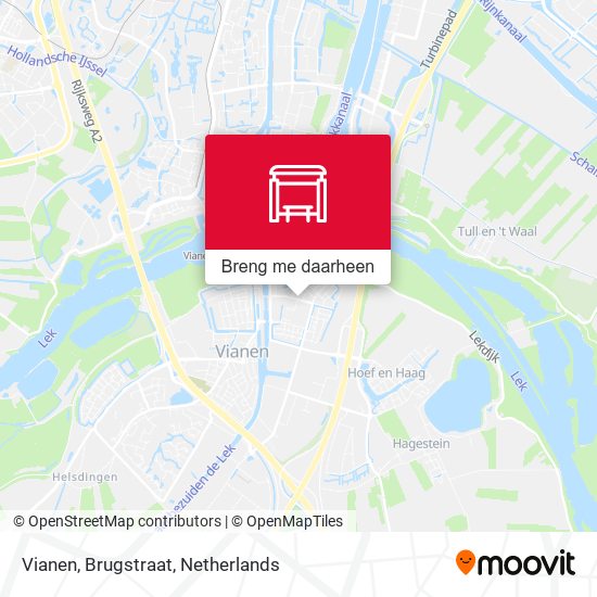 Vianen, Brugstraat kaart