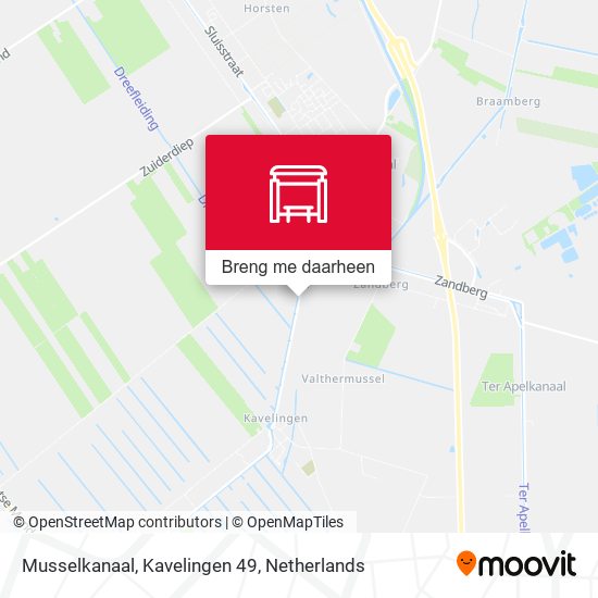 Musselkanaal, Kavelingen 49 kaart