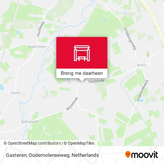 Gasteren, Oudemolenseweg kaart