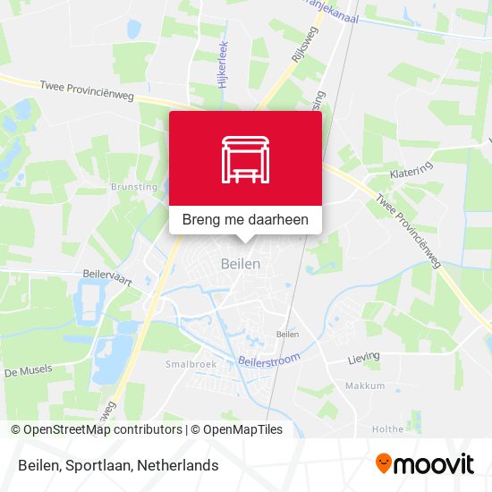 Beilen, Sportlaan kaart