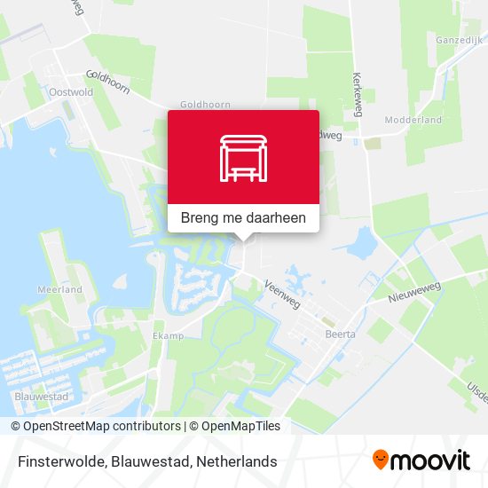 Finsterwolde, Blauwestad kaart