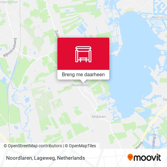 Noordlaren, Lageweg kaart
