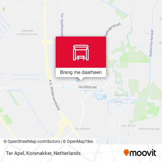 Ter Apel, Korenakker kaart