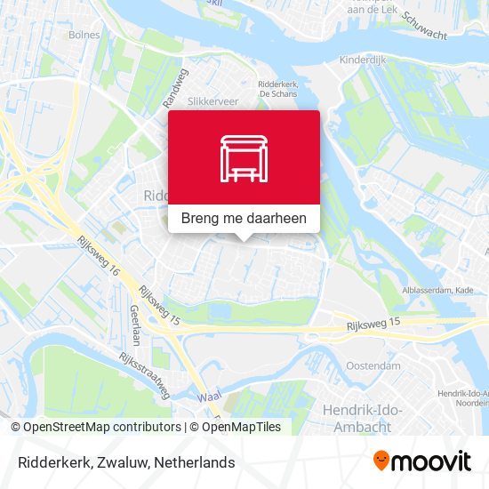 Ridderkerk, Zwaluw kaart