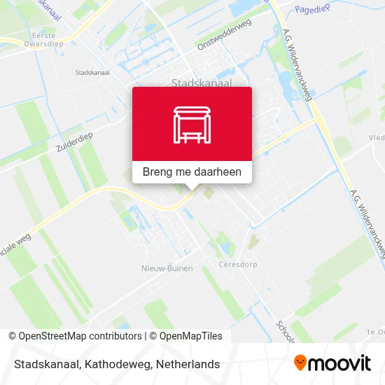 Stadskanaal, Kathodeweg kaart
