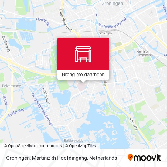 Groningen, Martinizkh Hoofdingang kaart