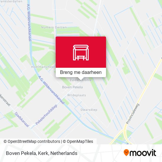 Boven Pekela, Kerk kaart