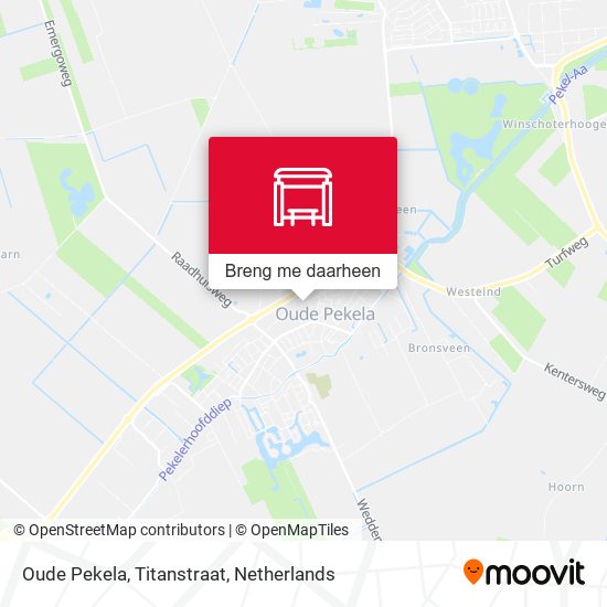 Oude Pekela, Titanstraat kaart