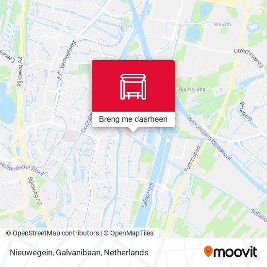Nieuwegein, Galvanibaan kaart