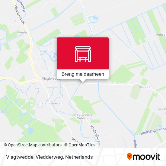 Vlagtwedde, Vledderweg kaart