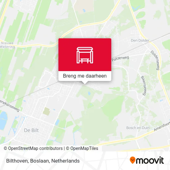 Bilthoven, Boslaan kaart
