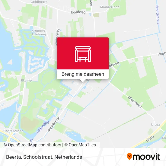 Beerta, Schoolstraat kaart