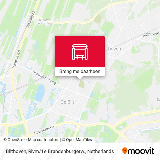 Bilthoven, Rivm / 1e Brandenburgerw. kaart
