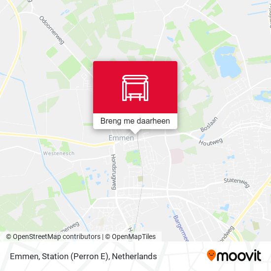 Emmen, Station (Perron E) kaart