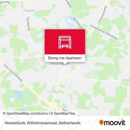 Westerbork, Wilhelminastraat kaart