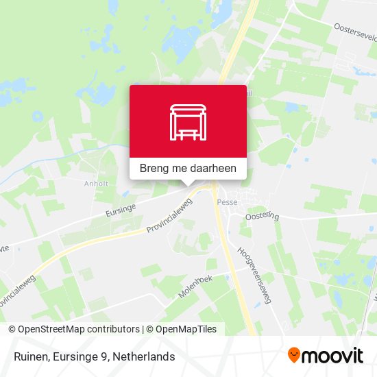 Ruinen, Eursinge 9 kaart