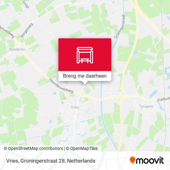 Vries, Groningerstraat 28 kaart