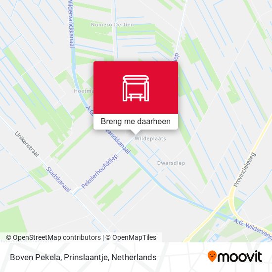 Boven Pekela, Prinslaantje kaart