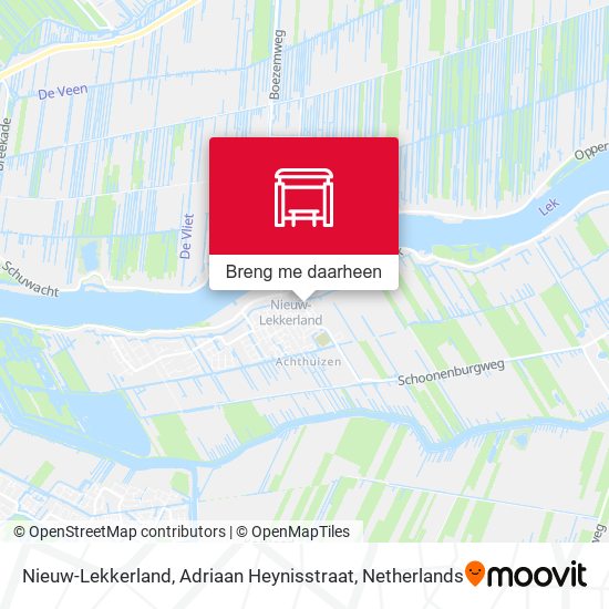 Nieuw-Lekkerland, Adriaan Heynisstraat kaart