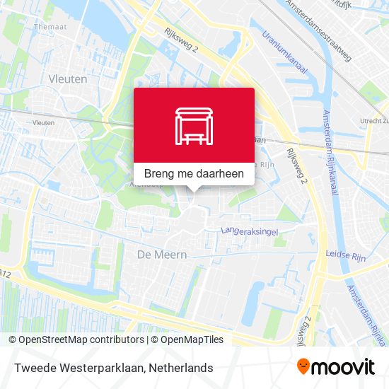 Tweede Westerparklaan kaart