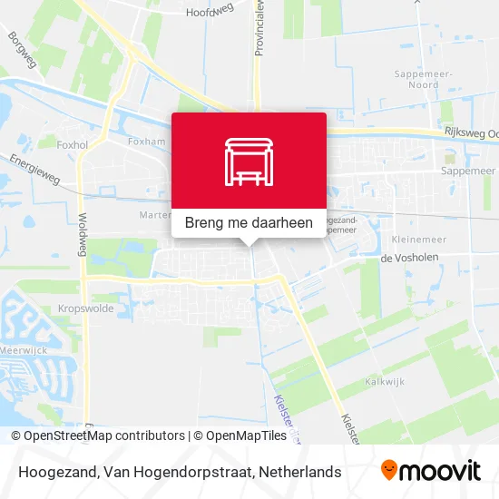 Hoogezand, Van Hogendorpstraat kaart
