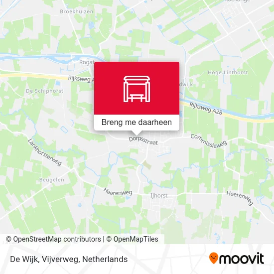 De Wijk, Vijverweg kaart