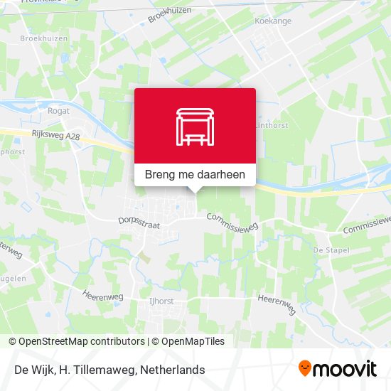 De Wijk, H. Tillemaweg kaart