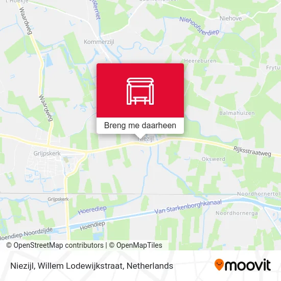 Niezijl, Willem Lodewijkstraat kaart