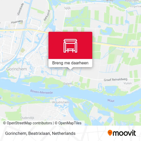 Gorinchem, Beatrixlaan kaart