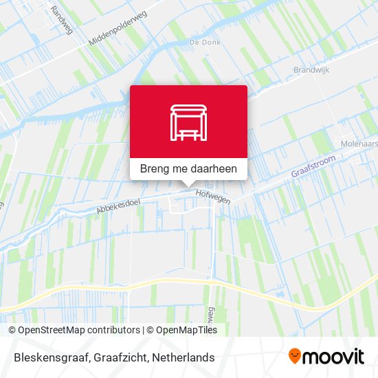 Bleskensgraaf, Graafzicht kaart