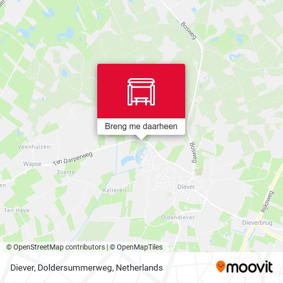 Diever, Doldersummerweg kaart
