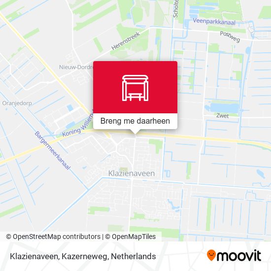 Klazienaveen, Kazerneweg kaart