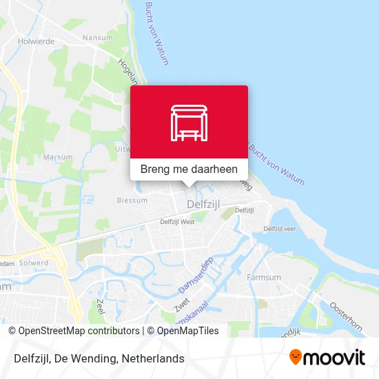 Delfzijl, De Wending kaart