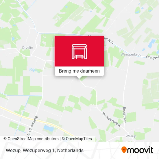 Wezup, Wezuperweg 1 kaart