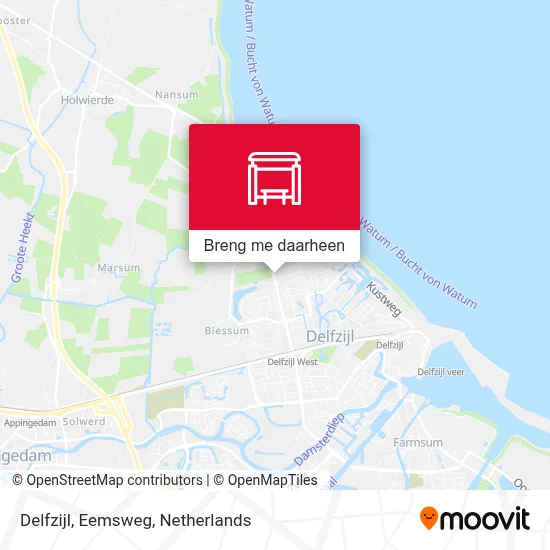 Delfzijl, Eemsweg kaart