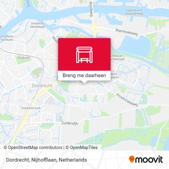 Dordrecht, Nijhofflaan kaart