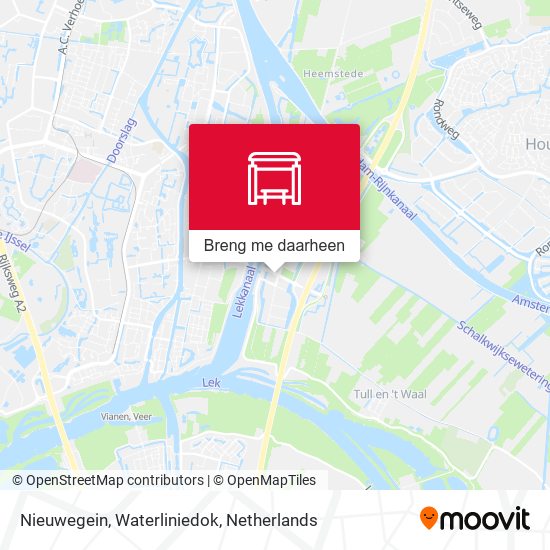 Nieuwegein, Waterliniedok kaart