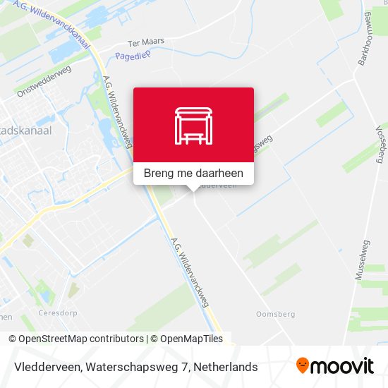 Vledderveen, Waterschapsweg 7 kaart