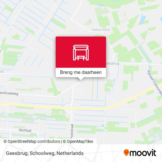 Geesbrug, Schoolweg kaart