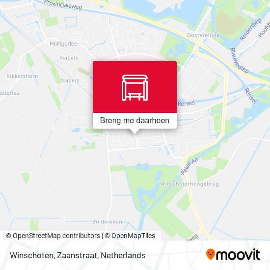 Winschoten, Zaanstraat kaart