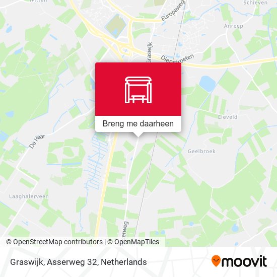 Graswijk, Asserweg 32 kaart