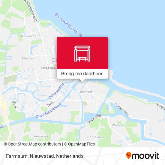 Farmsum, Nieuwstad kaart