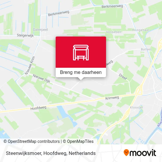 Steenwijksmoer, Hoofdweg kaart