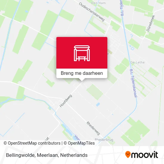 Bellingwolde, Meerlaan kaart