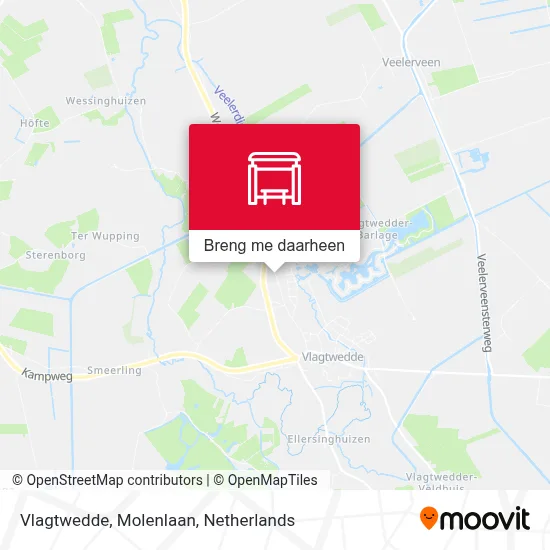 Vlagtwedde, Molenlaan kaart